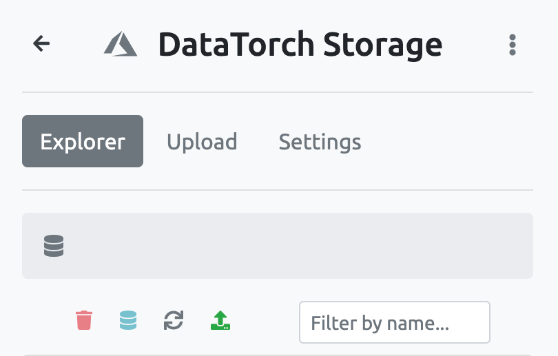 Interface for DataTorch's storage feature.