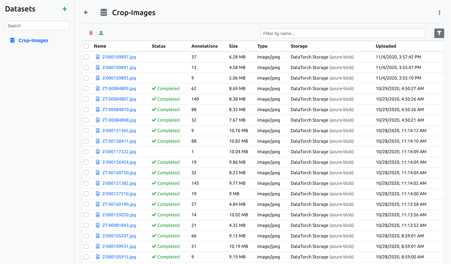 DataTorch datasets across cloud storage